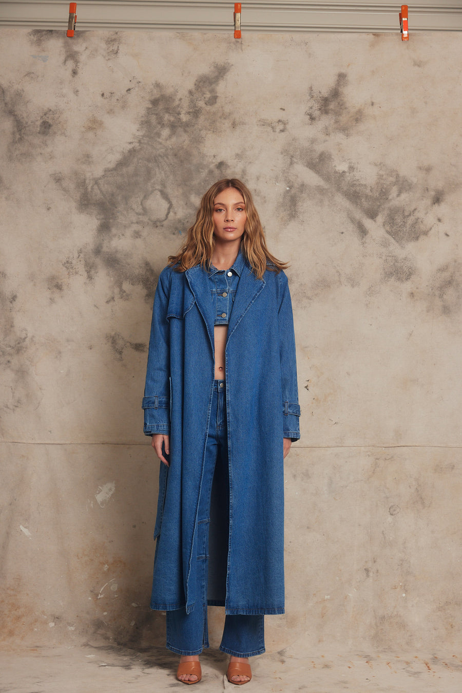 PIPPA The Label Riley Trench - Indigo Denim