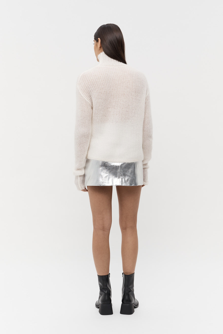 Friend Of Audrey Ida Mohair Wool Knit - White