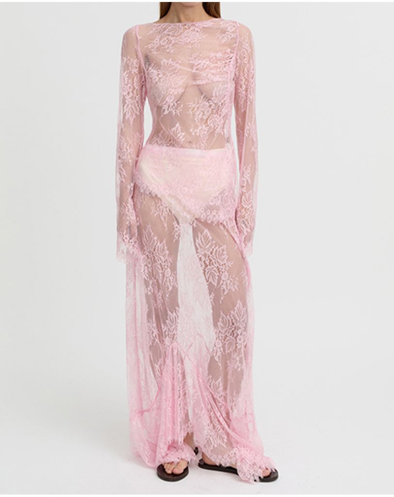 Blanca Veda Lace Skirt - Pink