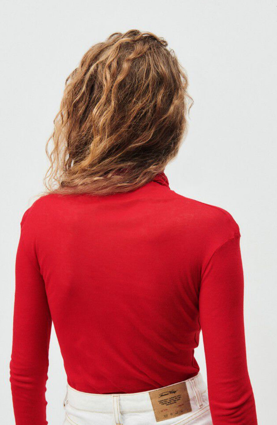 American Vintage Massachusetts L/S Turtleneck - Vintage Chili Pepper