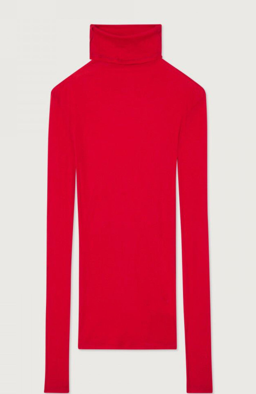 American Vintage Massachusetts L/S Turtleneck - Vintage Chili Pepper