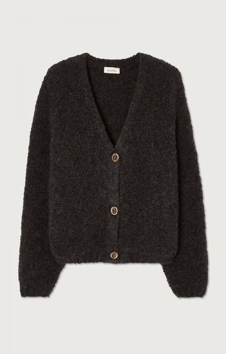 American Vintage Zolly Cardigan - Charcoal Melange