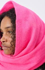 American Vintage Zinaco Scarf - Fluro Pink