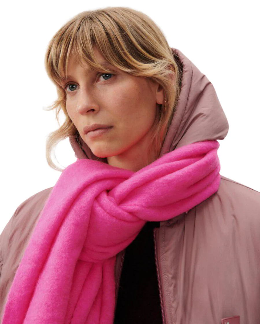 American Vintage Zinaco Scarf - Fluro Pink