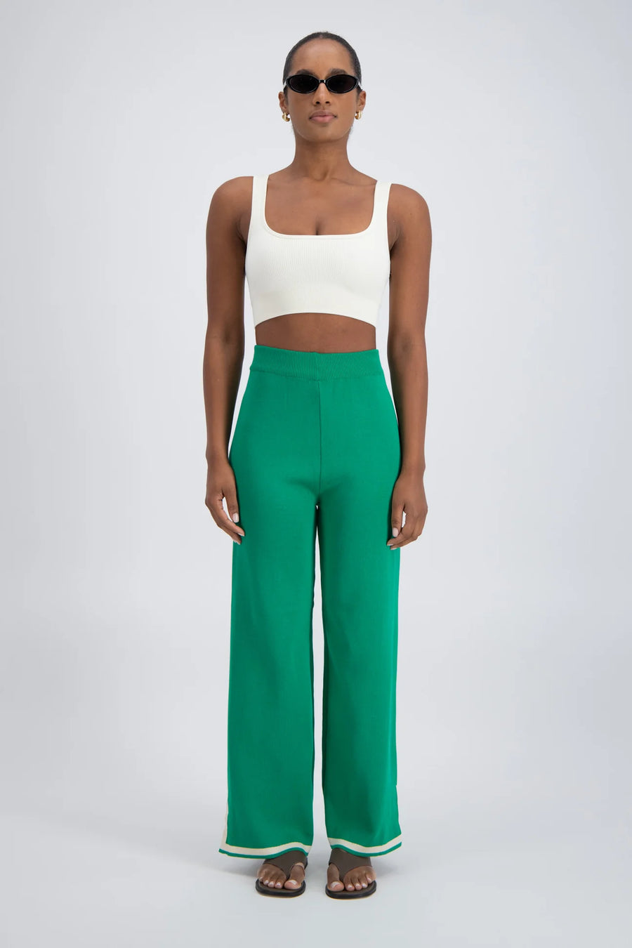Jasmine Alexa Deia Knit Pant - Green FINAL SALE