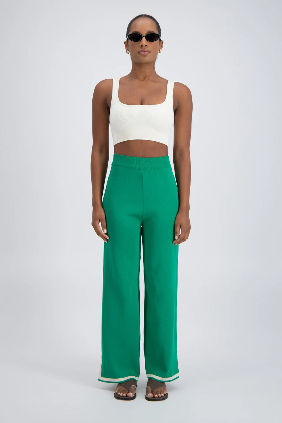 Jasmine Alexa Deia Knit Pant - Green