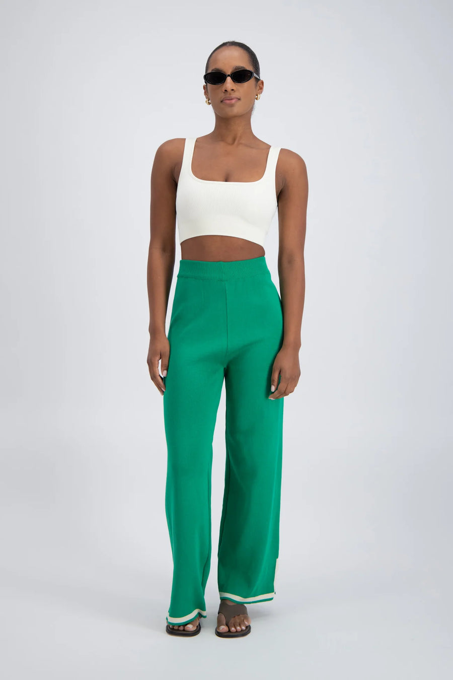 Jasmine Alexa Deia Knit Pant - Green FINAL SALE