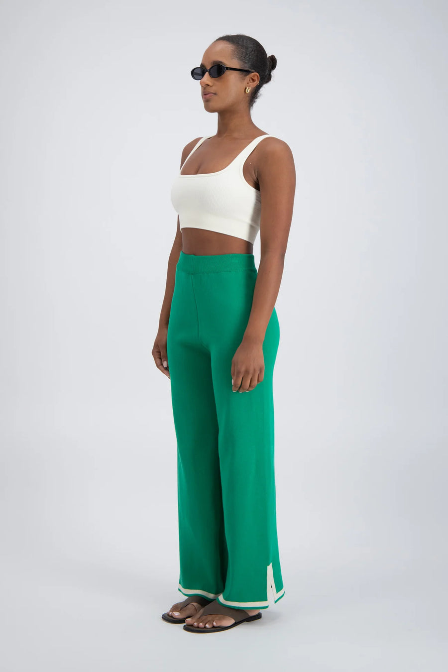 Jasmine Alexa Deia Knit Pant - Green FINAL SALE