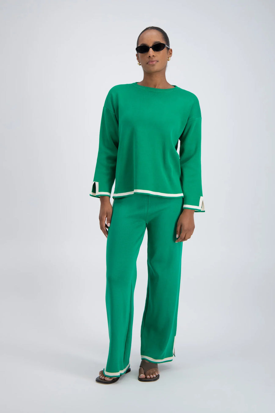 Jasmine Alexa Deia Knit Jumper - Green