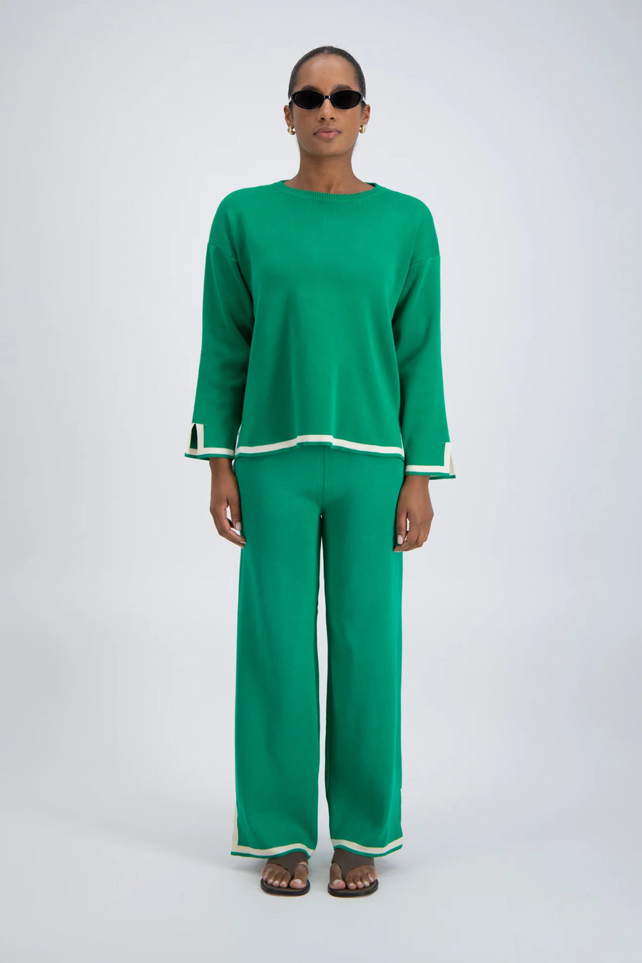 Jasmine Alexa Deia Knit Jumper - Green