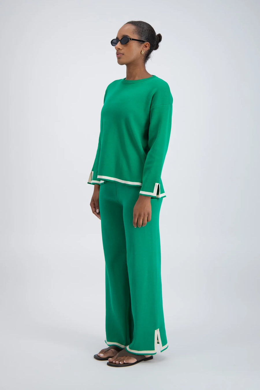 Jasmine Alexa Deia Knit Jumper - Green