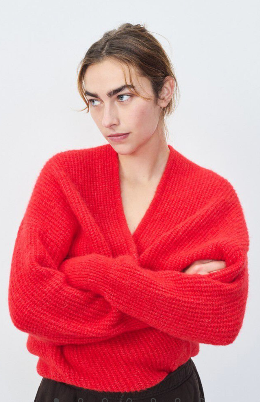 American Vintage East Cardigan - Chili Pepper Melange