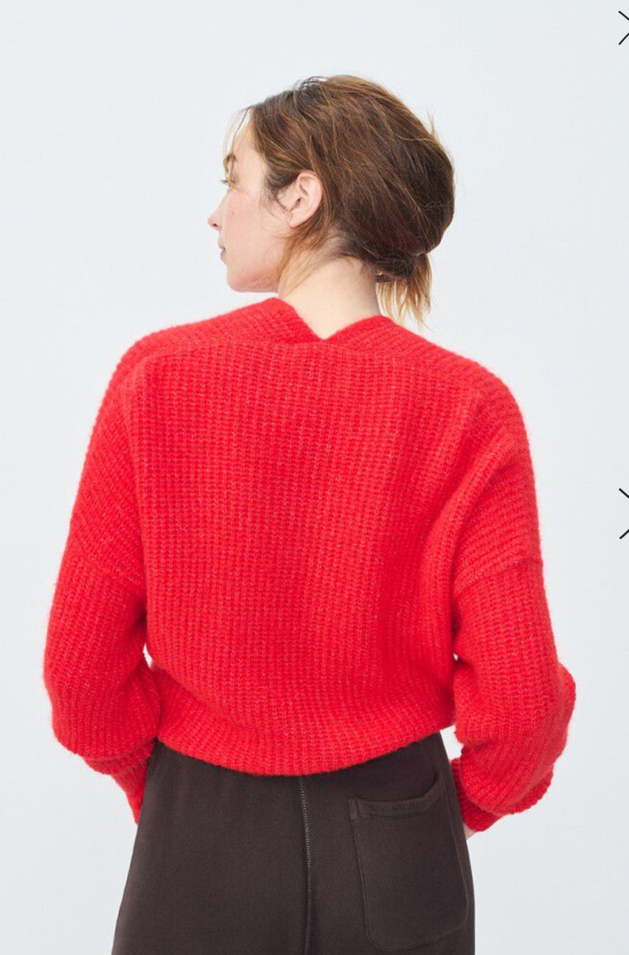 American Vintage East Cardigan - Chili Pepper Melange