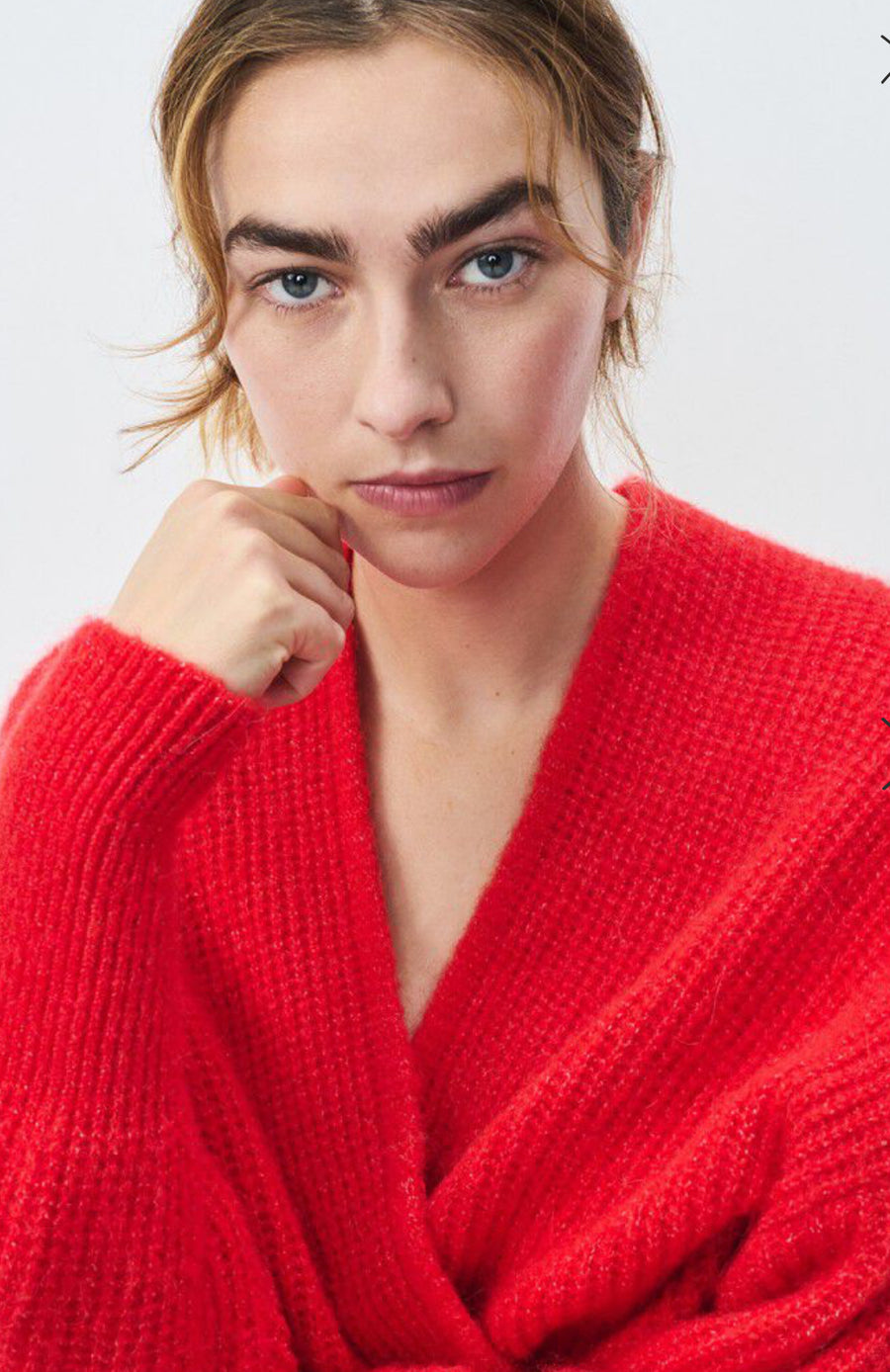 American Vintage East Cardigan - Chili Pepper Melange