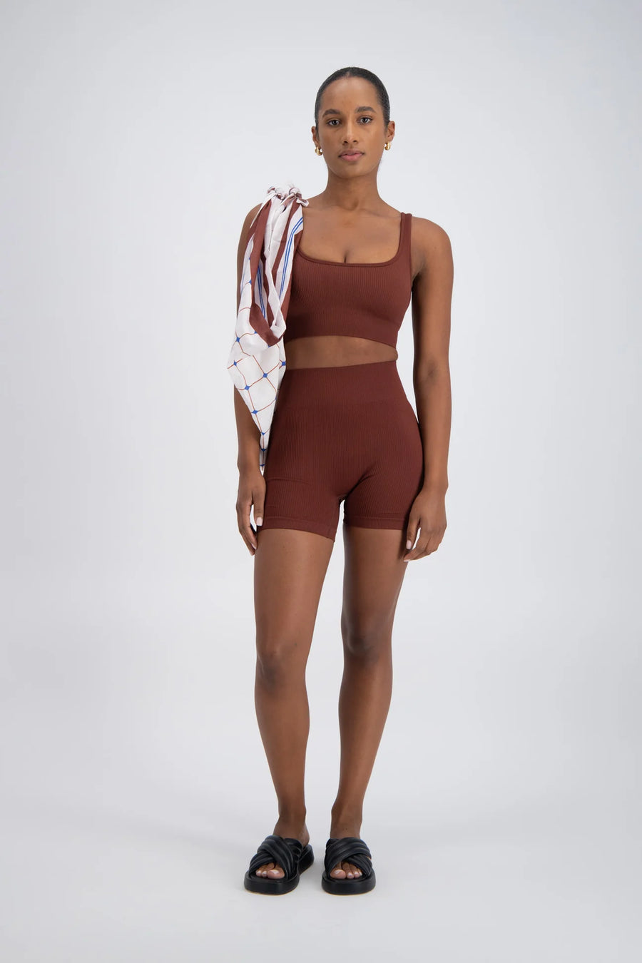 Jasmine Alexa Palermo Crop Top - Brown