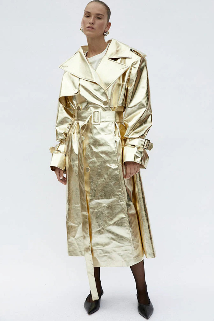 Blanca Hailey Trench - Gold