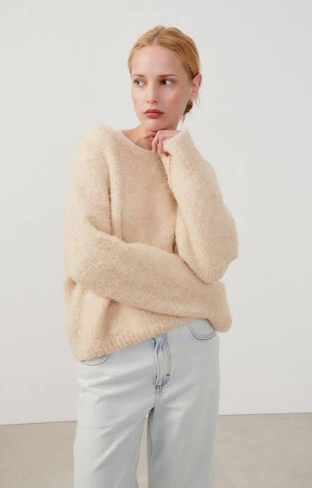 American Vintage Zolly Jumper - Light Beige Melange