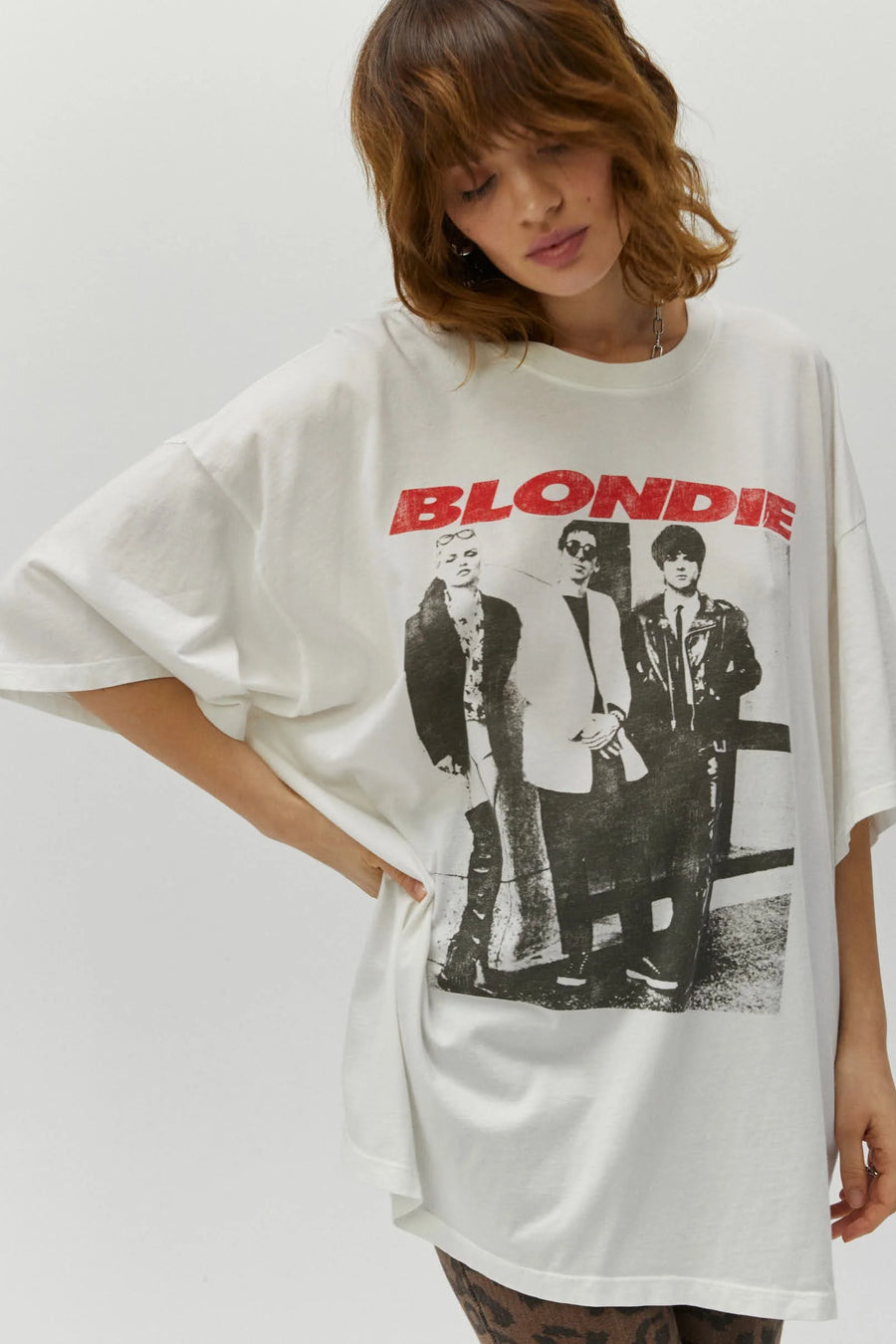 Daydreamer Blondie Self Titled Tee OS - Vintage White