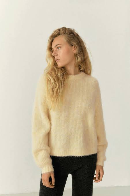 American Vintage Foubay Jumper - Lemon Curd Melange