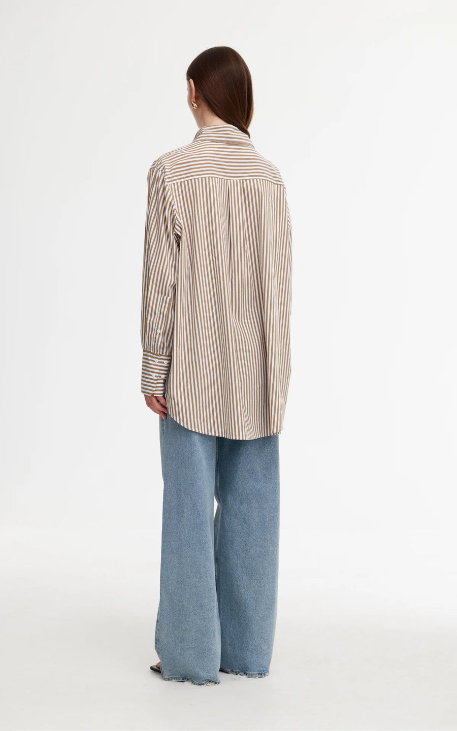 Kinney Riley Shirt - Stone/Ivory Stripe