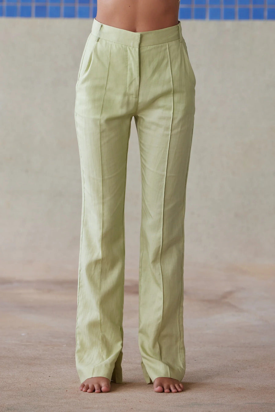 Pippa The Label Piper Slim Leg Pant - Olive