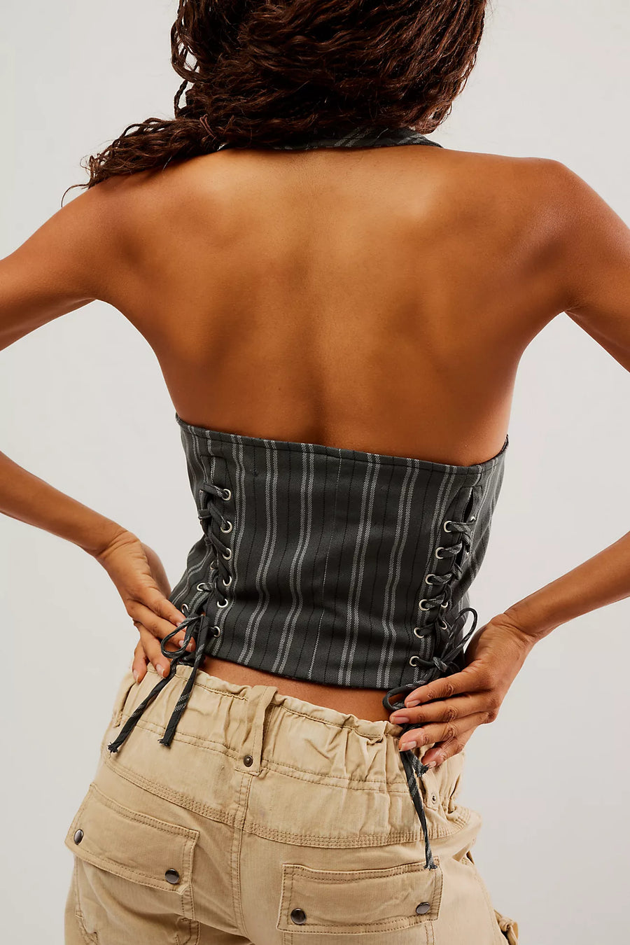 Free People Dakota Vest - Charcoal Combo FINAL SALE