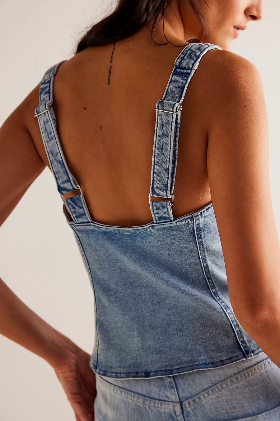 Free People Kara Vest - Clear Stream