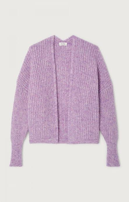 American Vintage East Cardigan - Lilac Melange