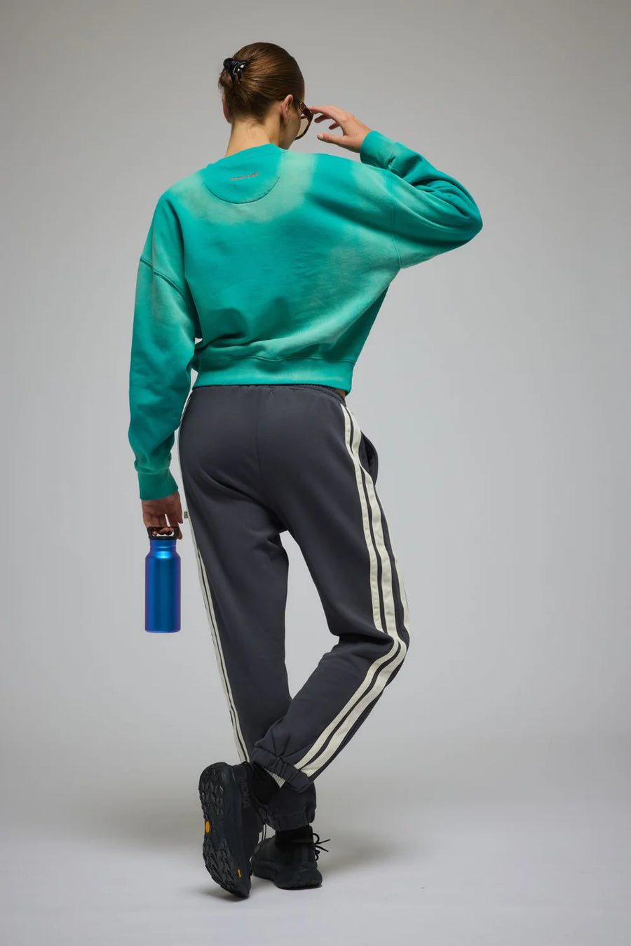 Araminta James Hotel Paris Sweatshirt - Washed Ocean Green