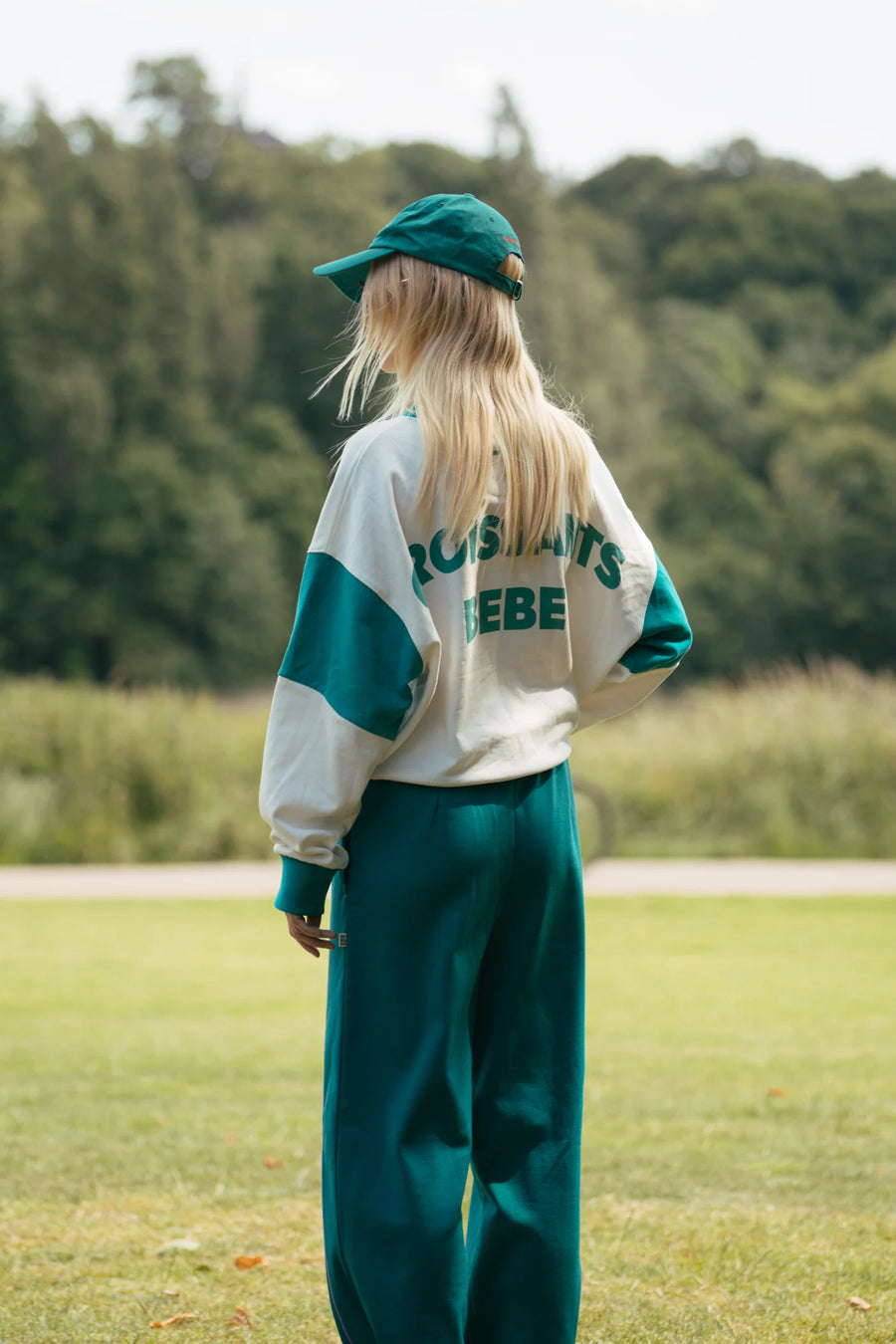 Araminta James Bisous Cap - Ocean Green