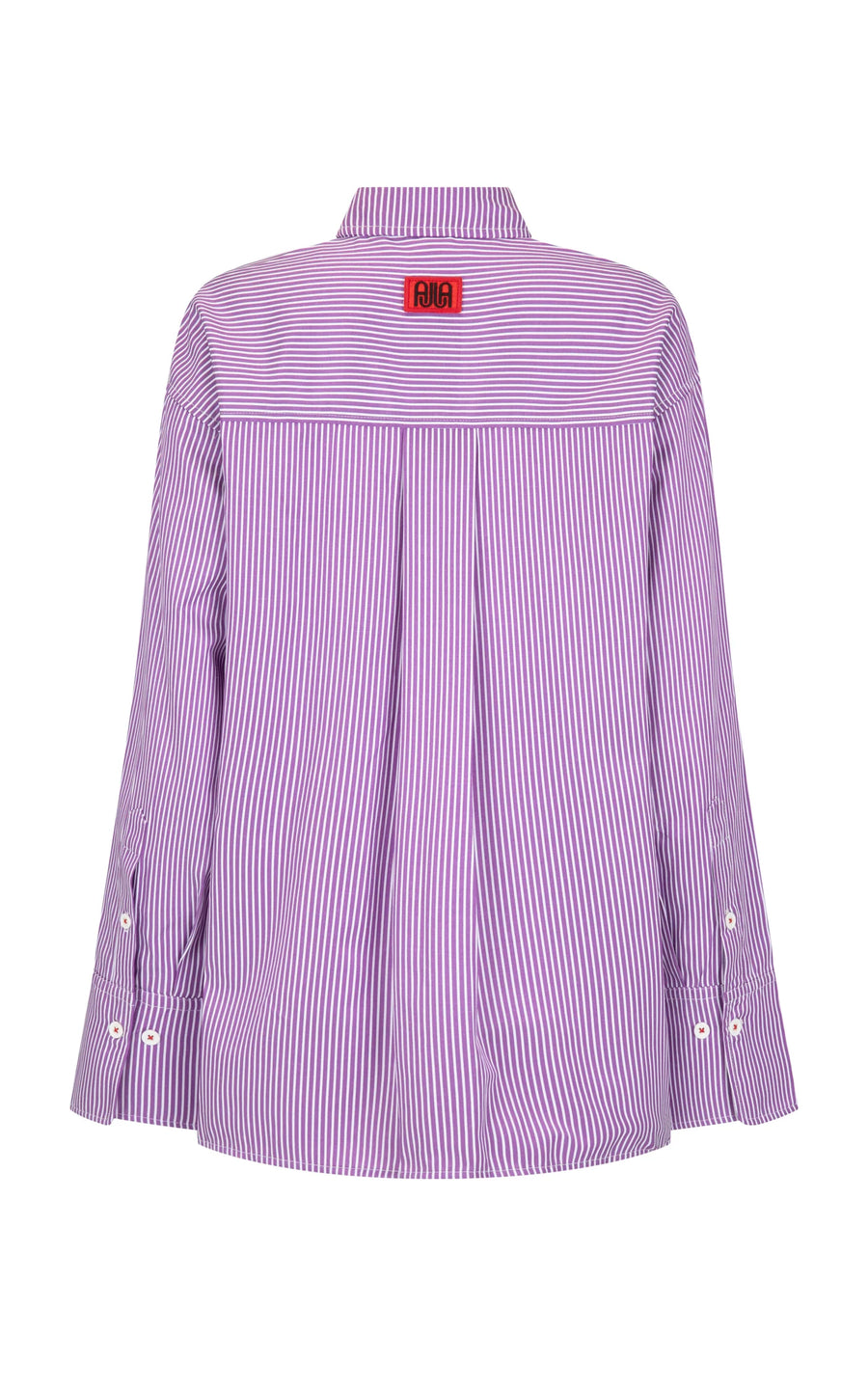 Araminta James Bisous Cotton Stripe Shirt - Violet
