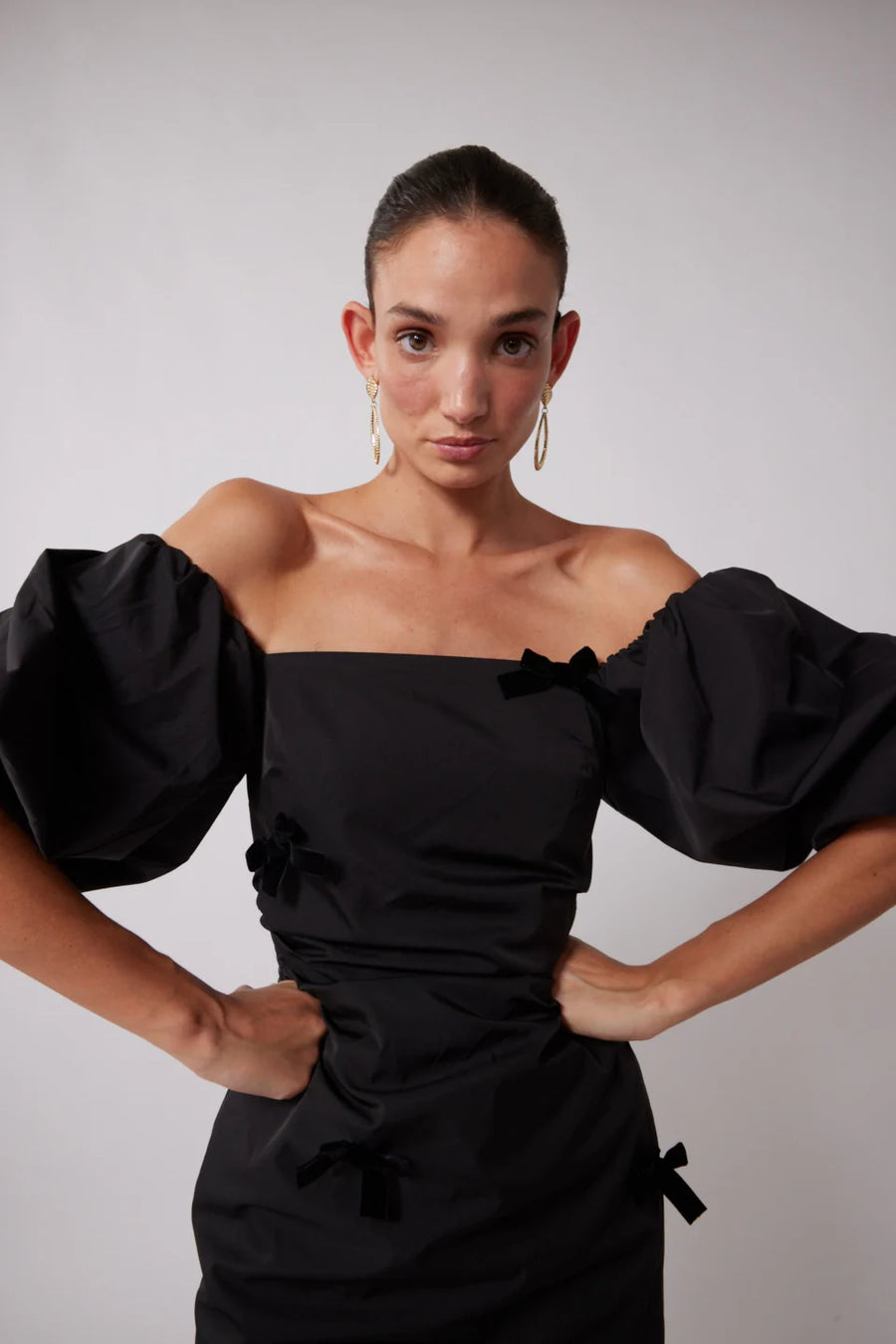 The Wolf Gang Amir Midi Dress - Noir
