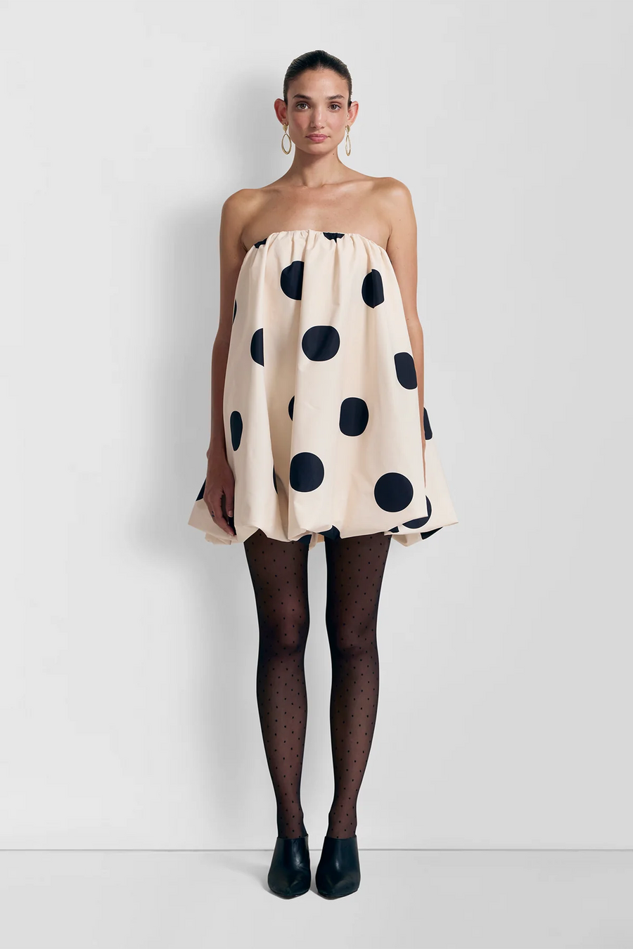 The Wolf Gang Gaia Bubble Dress - Creme Sport