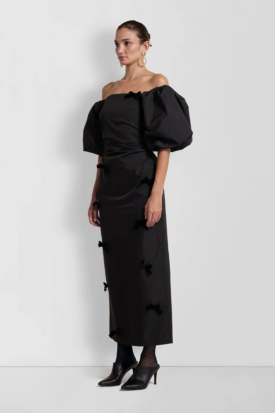 The Wolf Gang Amir Midi Dress - Noir