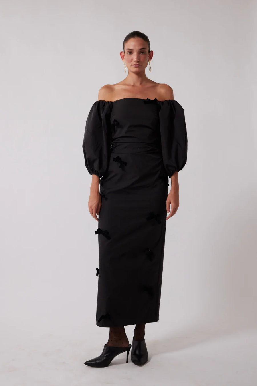 The Wolf Gang Amir Midi Dress - Noir