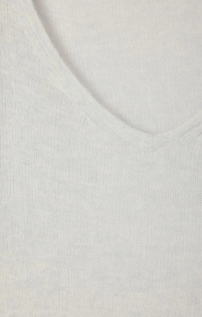 American Vintage Dumy V Neck Jumper - Arctic Melange