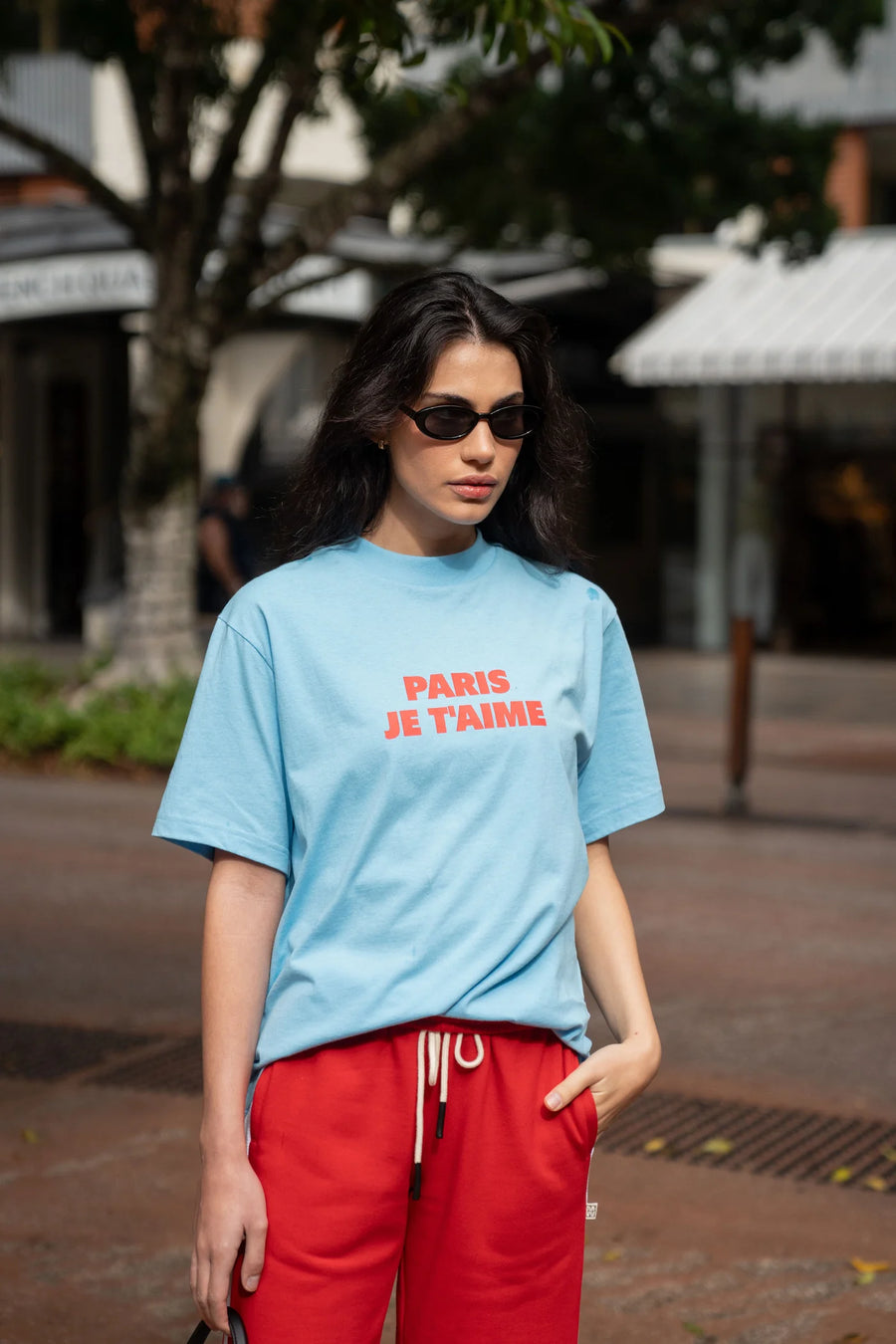 Araminta James Je T'aime Tee - Ice Blue