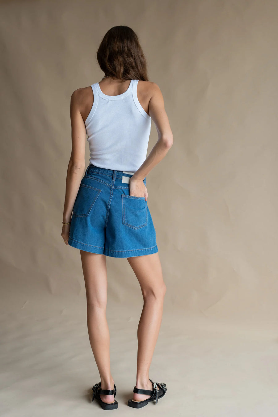 Araminta James Jolie Denim Short - Dark Blue FINAL SALE