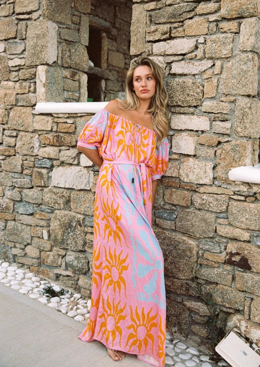 Kinga Csilla Franciele Maxi Dress - Multi FINAL SALE