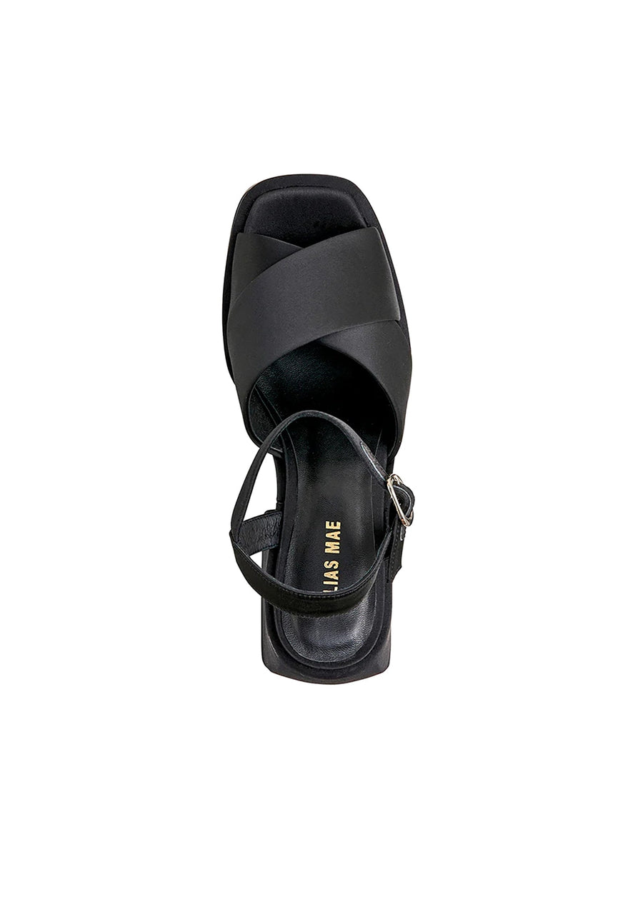 Alias Mae Lyla Sandal - Black Satin