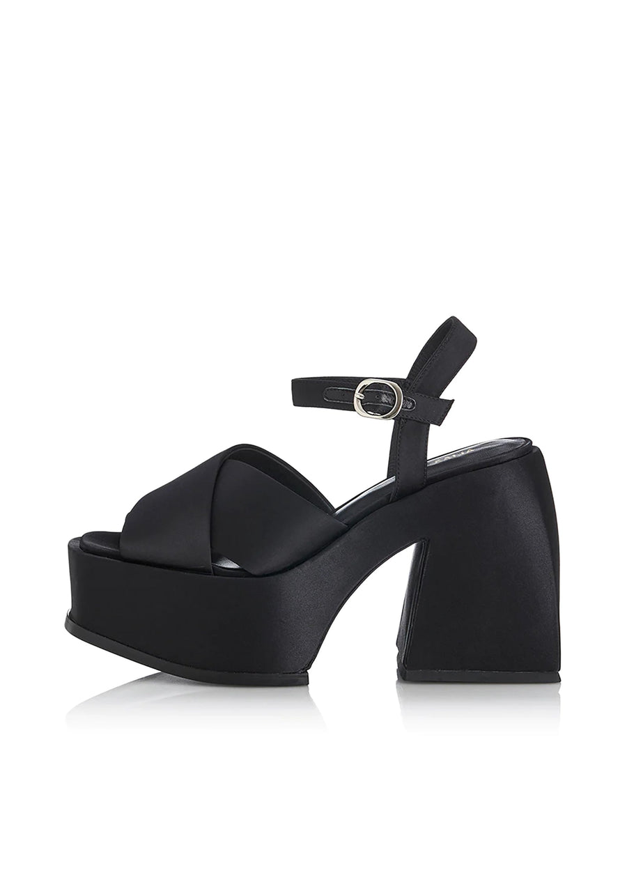 Alias Mae Lyla Sandal - Black Satin