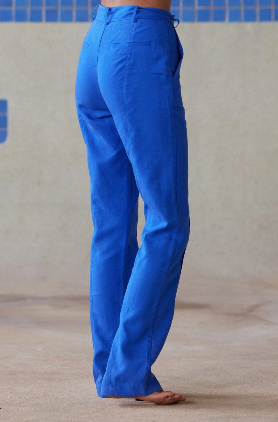 Pippa The Label Piper Slim Leg Pant - Blue SALE