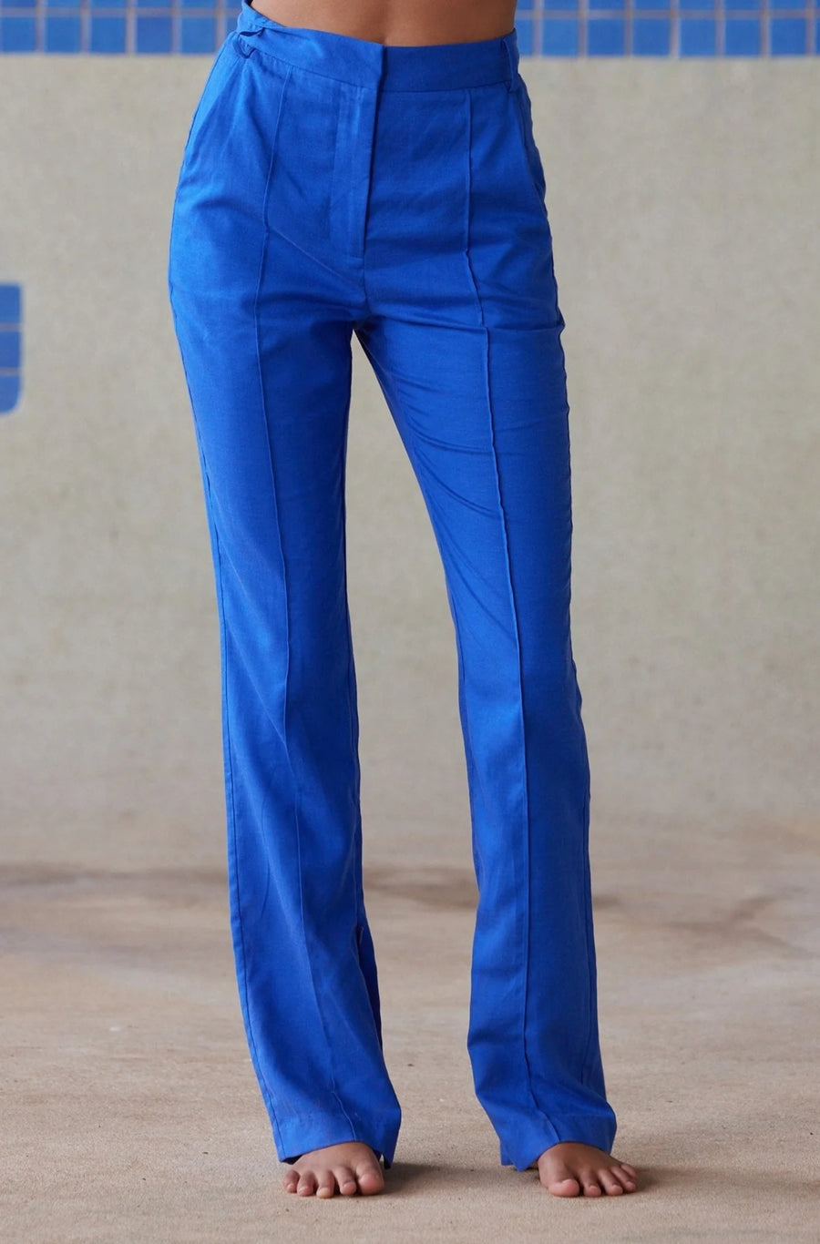 Pippa The Label Piper Slim Leg Pant - Blue SALE