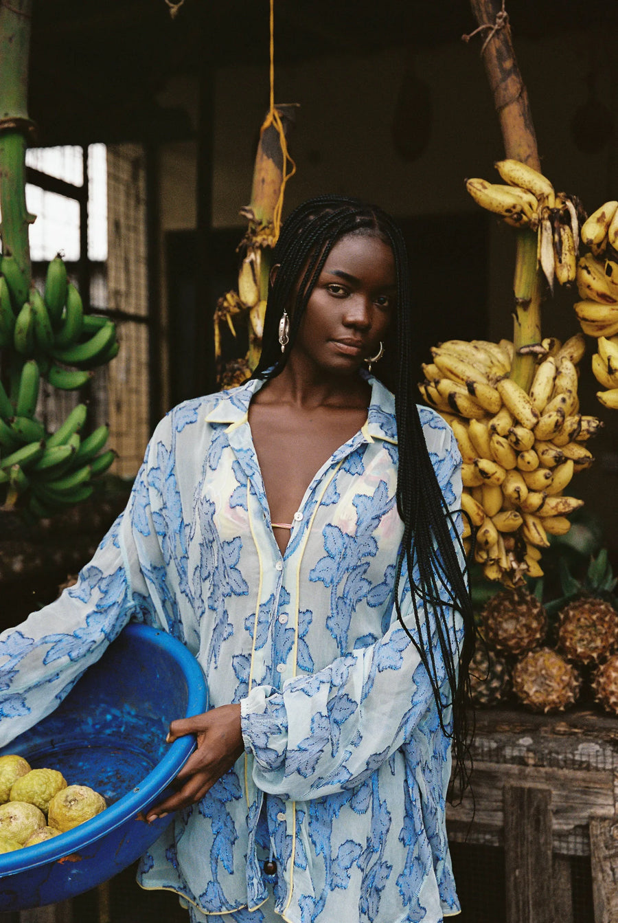 Kinga Csilla Verde Chalm Shirt - Blue