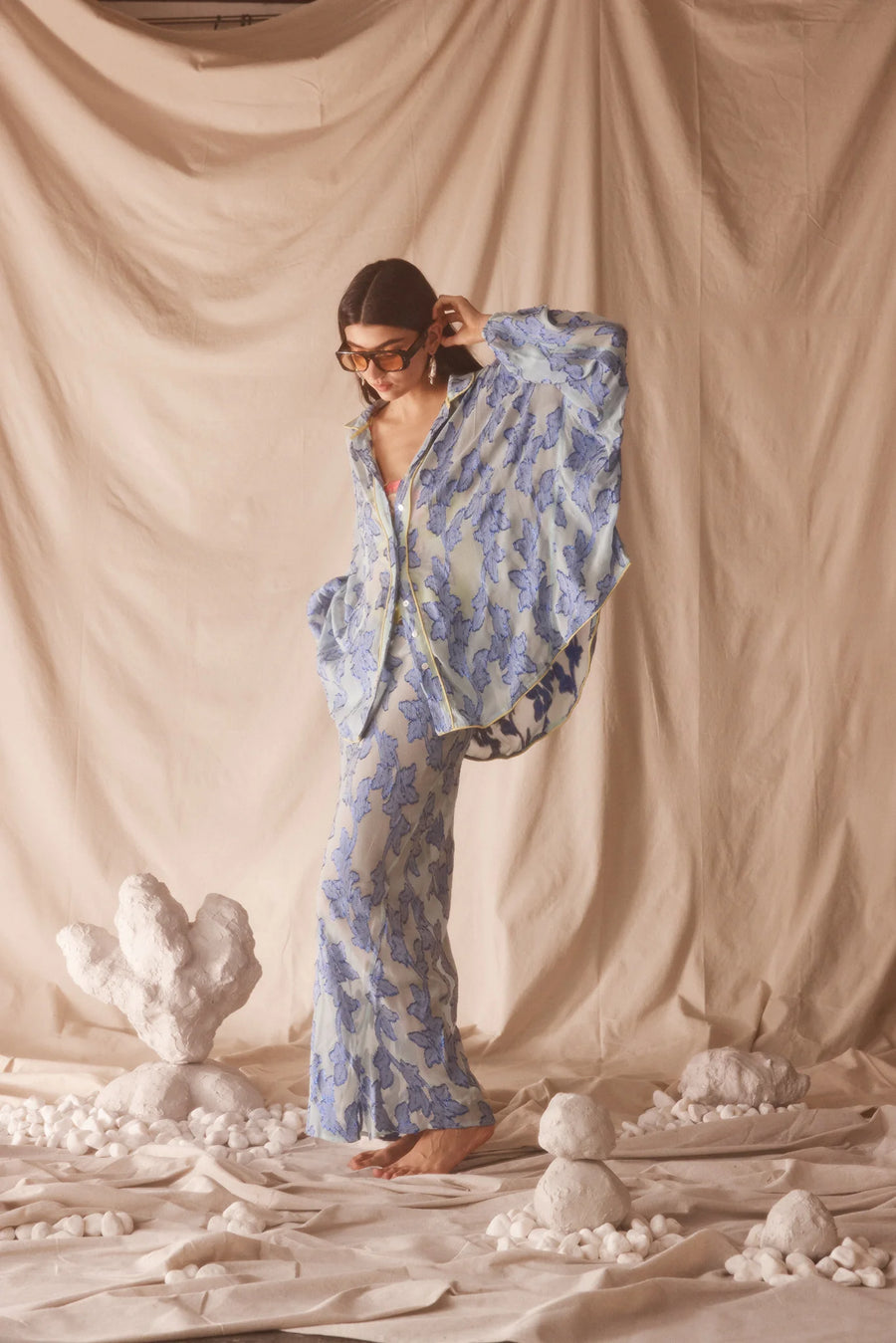 Kinga Csilla Verde Chalm Shirt - Blue