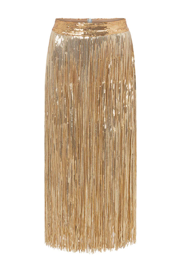 Love, Bonfire The Label Where The Women Glow Skirt - Gold