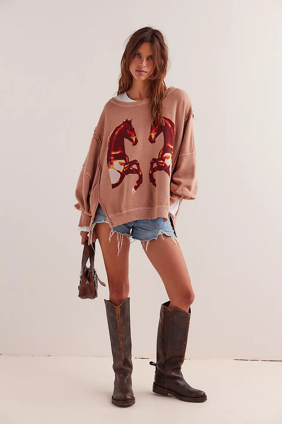 Free People Graphic Camden - Mirrored Horses