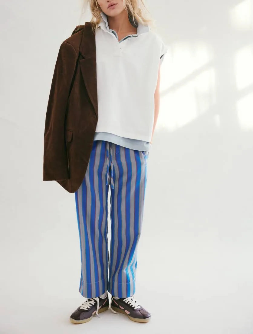 Free People Marielle Pull On Trouser - Sapphire Combo