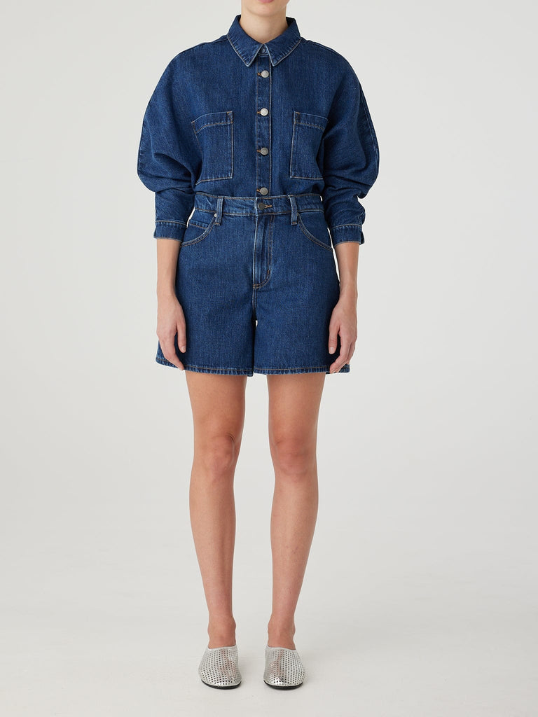 Nobody Denim Mira Short - Steel