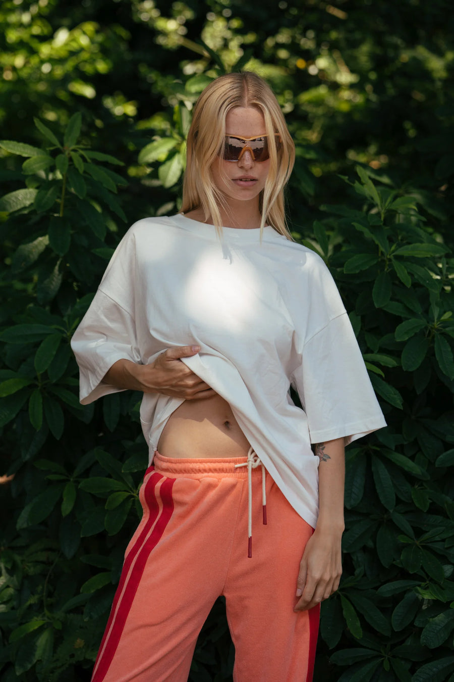 Araminta James Corfu Terry Pant Bougainvillea Pink